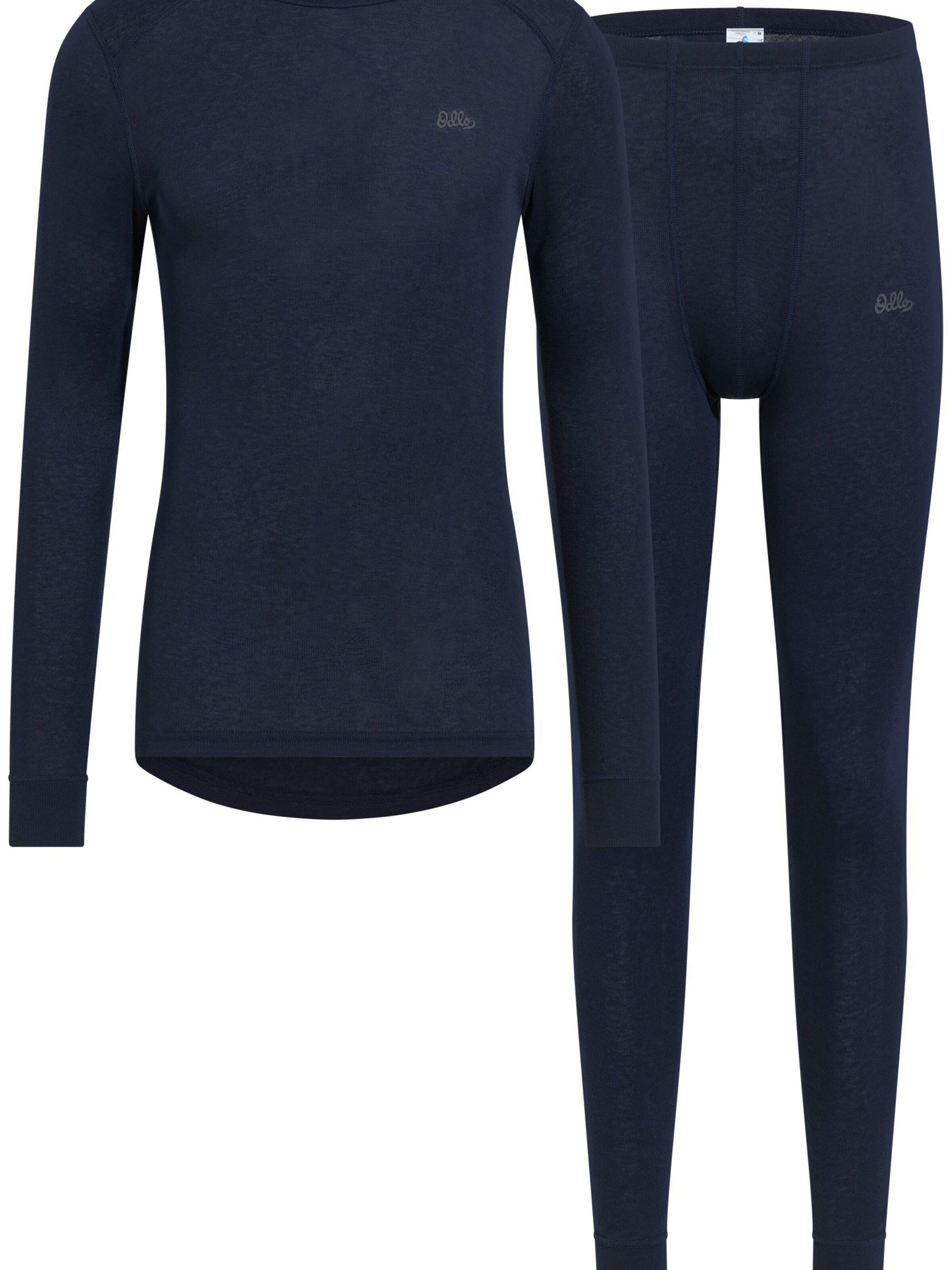 ODLO Basislaag 'ACTIVE WARM UNI HERITAGE' in Blauw: voorkant