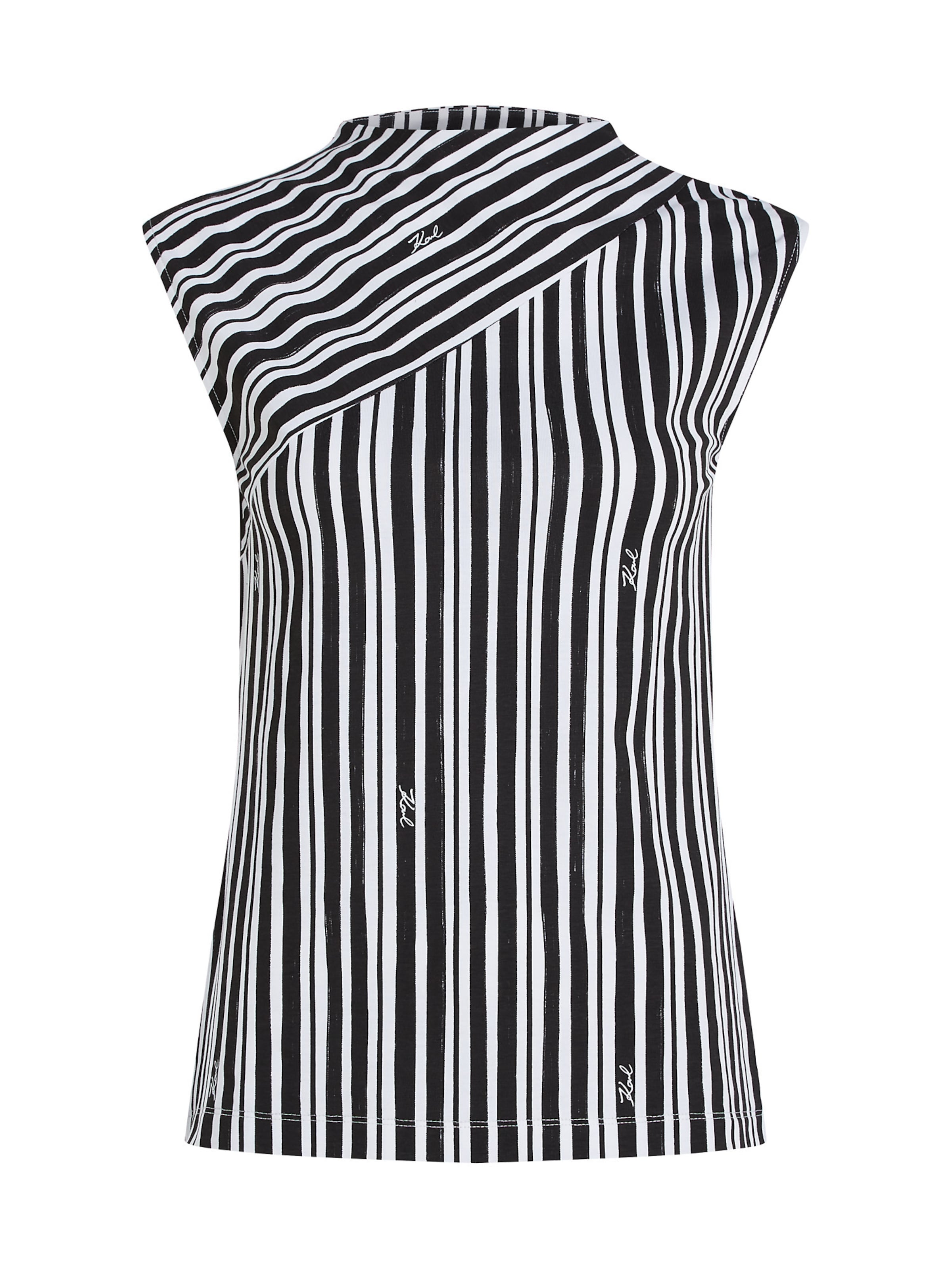 Camicia da donna di Karl Lagerfeld in nero: frontale