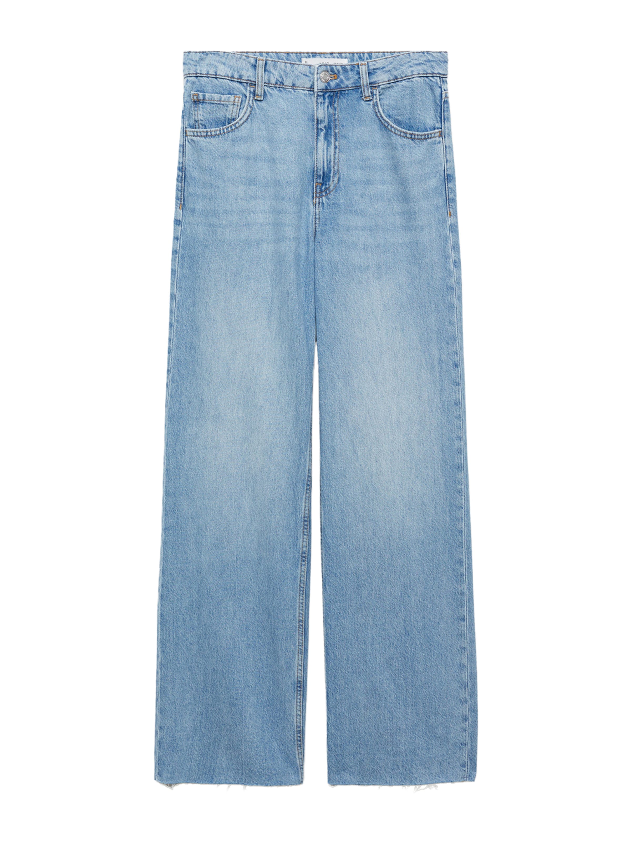 MANGO Wide leg Jeans 'EDANILA' i blå: framsida