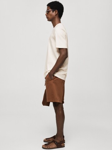 MANGO MAN T-Shirt 'KIMI' in Beige