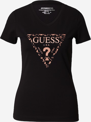 GUESS - Camisa em preto: frente