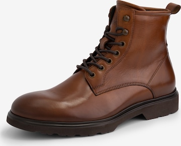 DenBroeck Lace-Up Boots 'Foundry St. ' in Brown: front