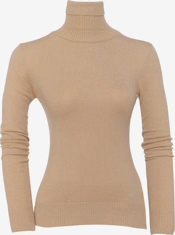 FRESHLIONS Pullover 'Ina' in Beige: predná strana