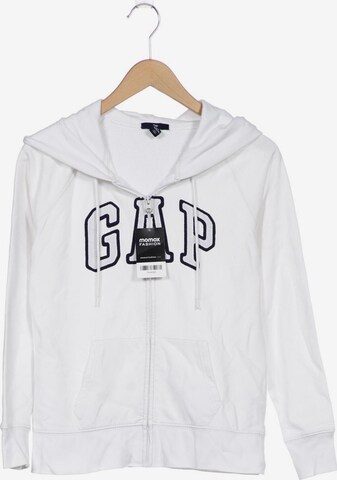 GAP Sweatshirt & Zip-Up Hoodie in M in White: front
