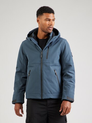 Veste mi-saison GARCIA en bleu : devant