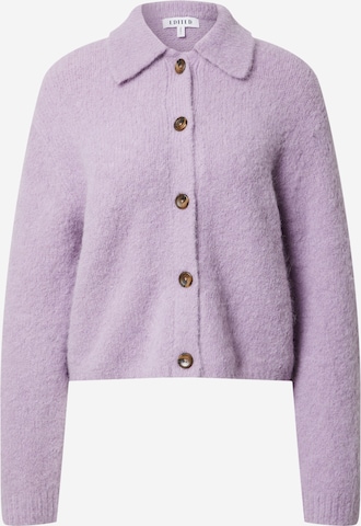 EDITED Knit Cardigan 'Emmarie' in Purple: front