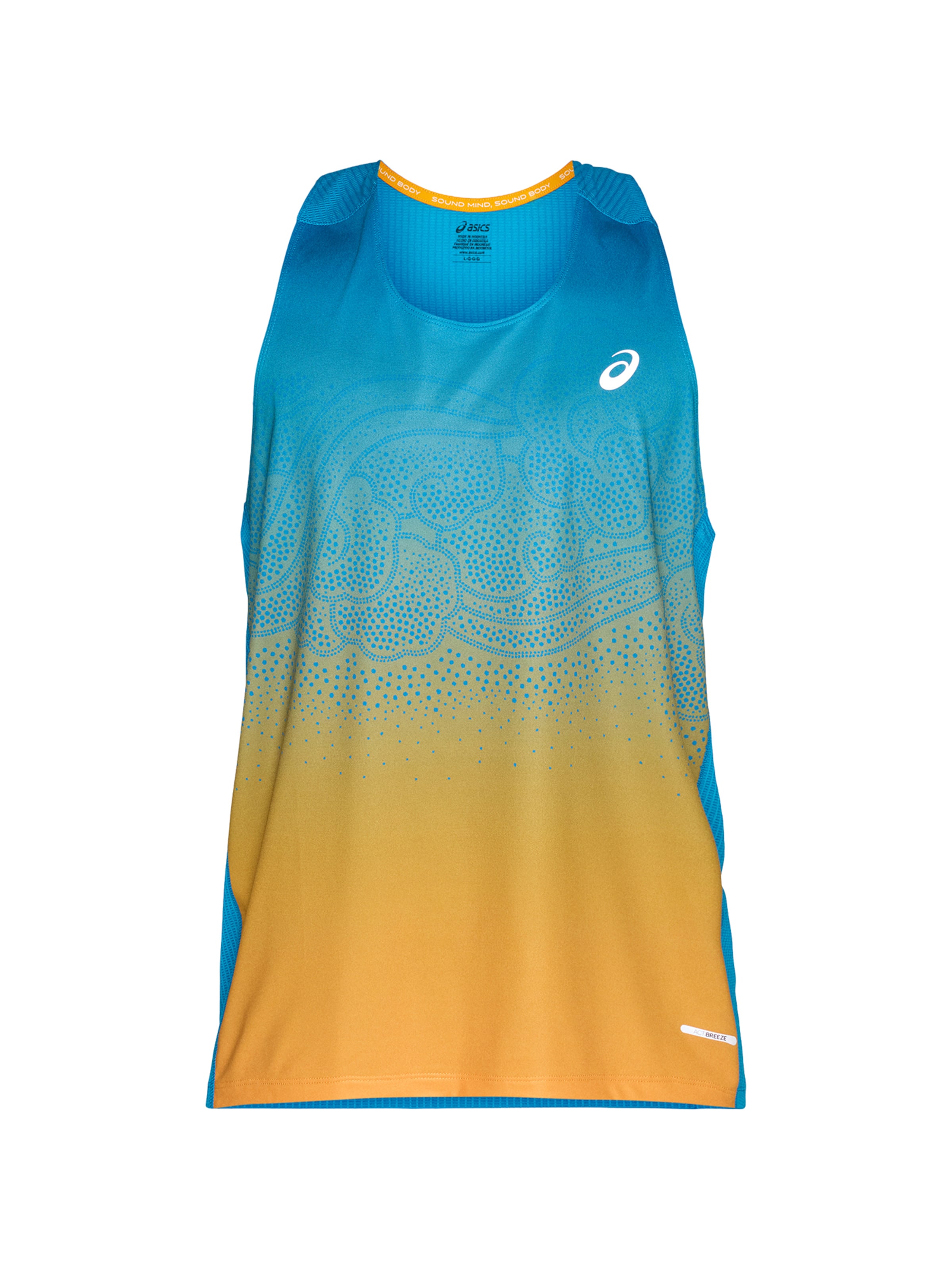 ASICS Toiminnallinen paita 'ROAD' värissä sininen: etupuoli