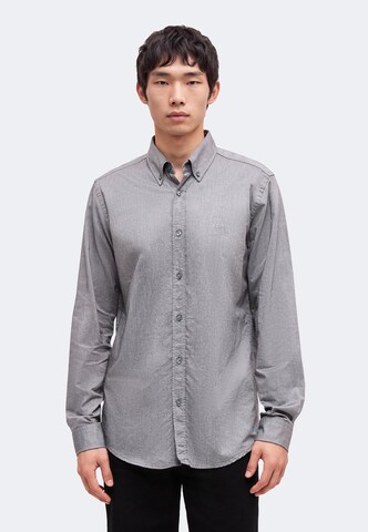 Coupe regular Chemise 'Rickert_M' BOSS en marron : devant