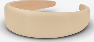 styleBREAKER Haarschmuck 'Haarreif Kunstleder Optik Breit' in One Size in beige, Produktansicht
