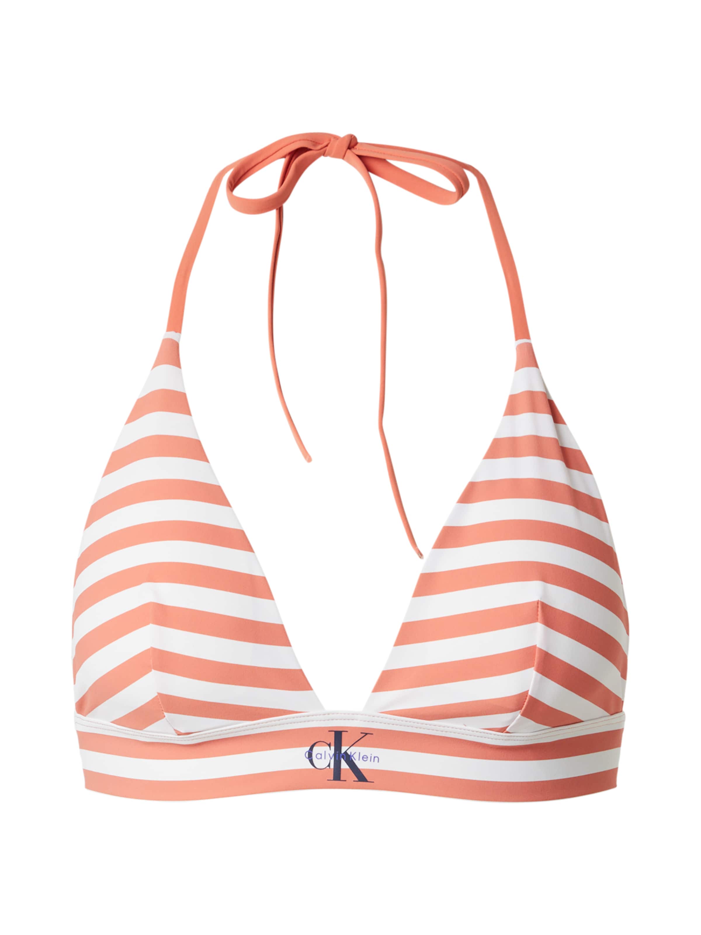 Calvin Klein Swimwear Треугольник Верх бикини в Оранжевый: спереди