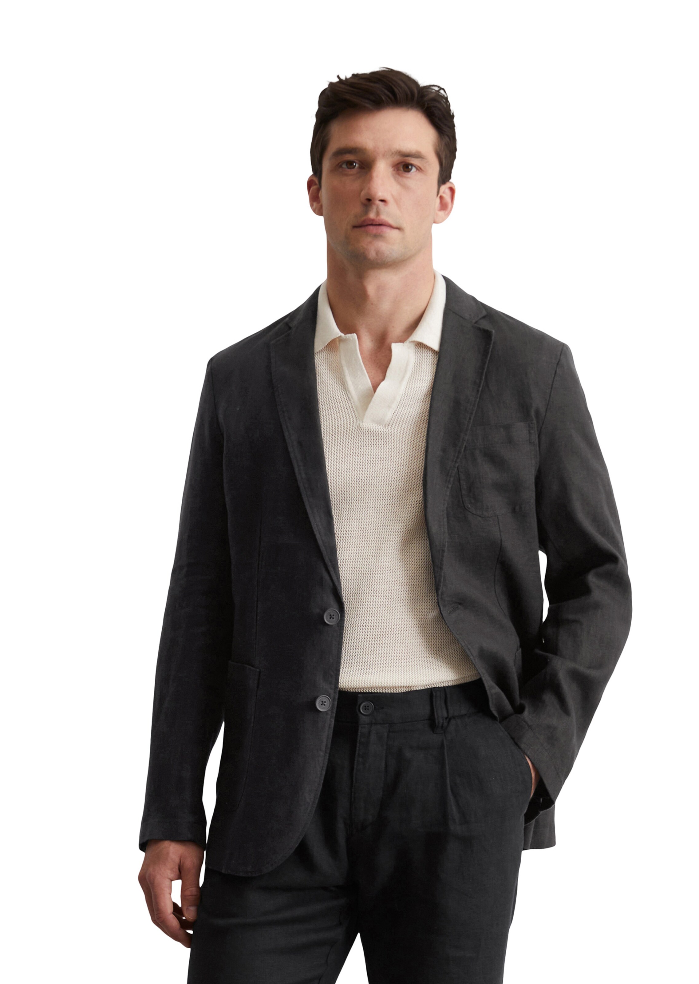 Marc O'Polo Regular fit Blazer in Black: front