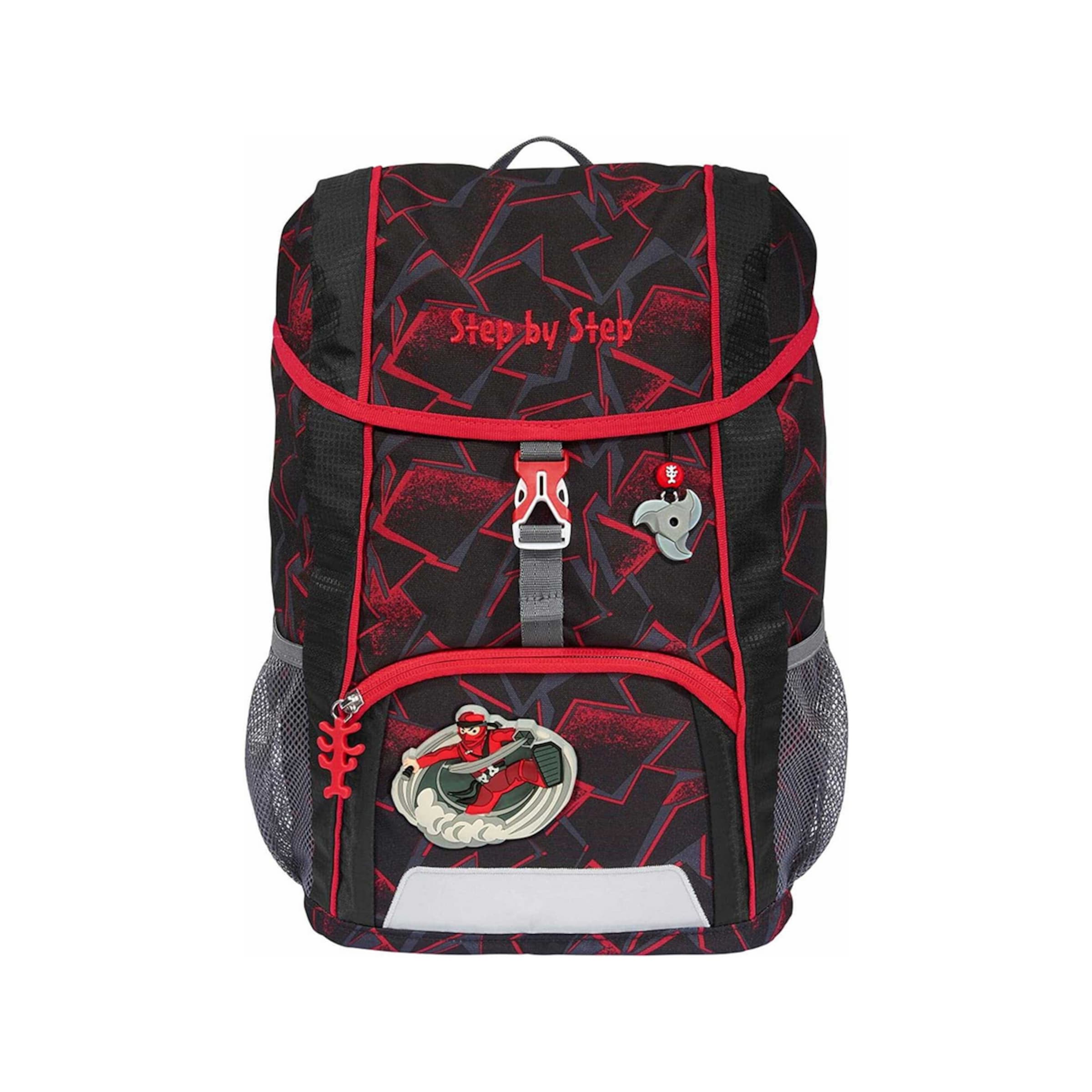 STEP BY STEP Backpack in Black: front