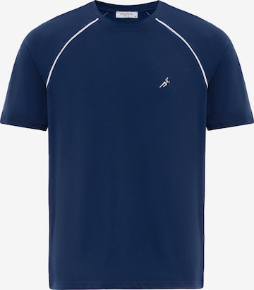 T-Shirt Moxx Paris en bleu : devant