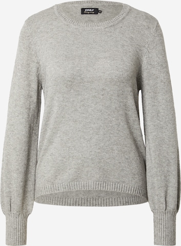 ONLY Sweater 'LEVA' in Grey: front