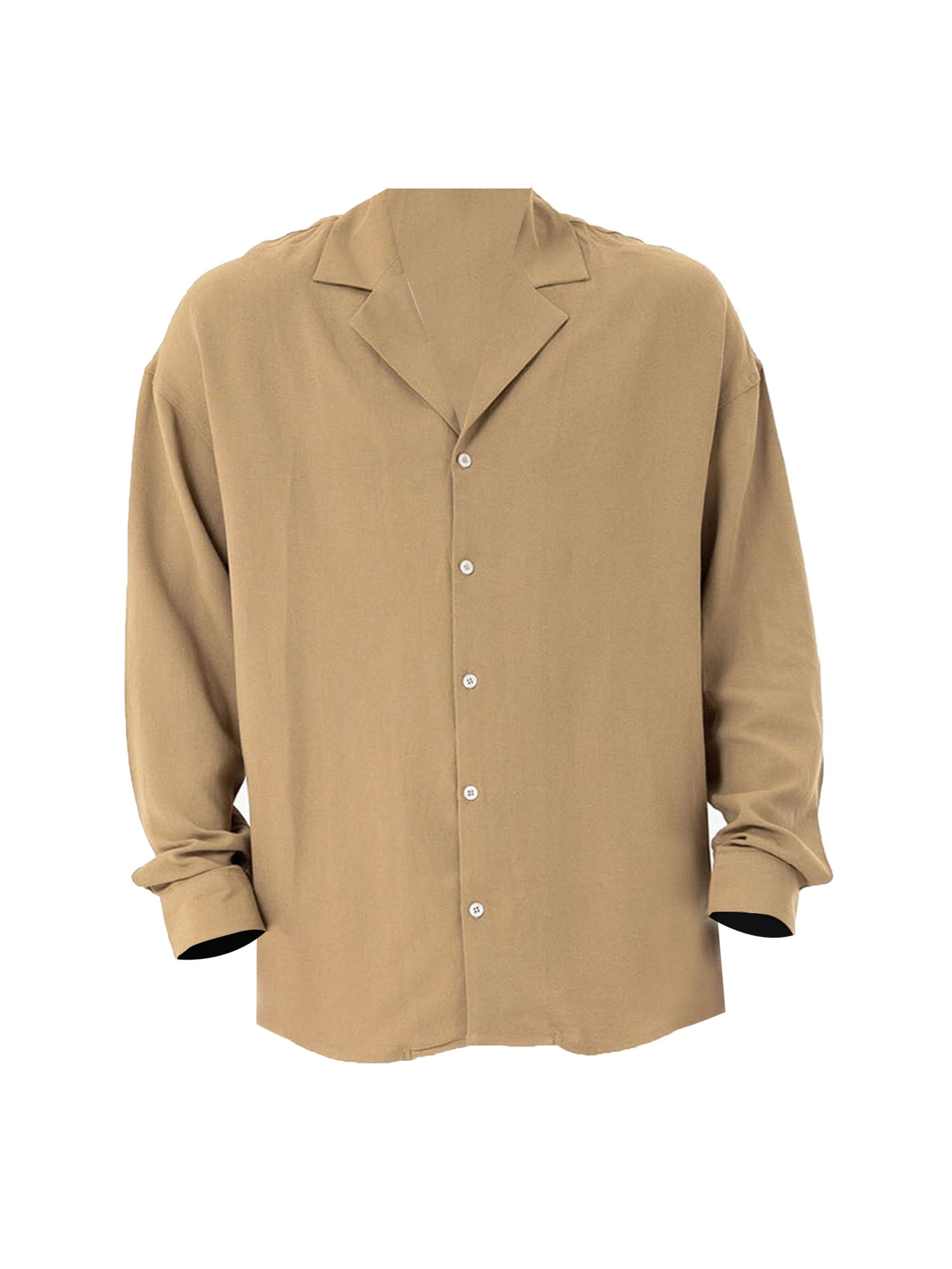 Comfort fit Camicia di Dandalo in beige: frontale