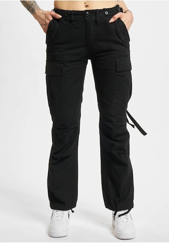 Regular Pantalon cargo Brandit en noir : devant