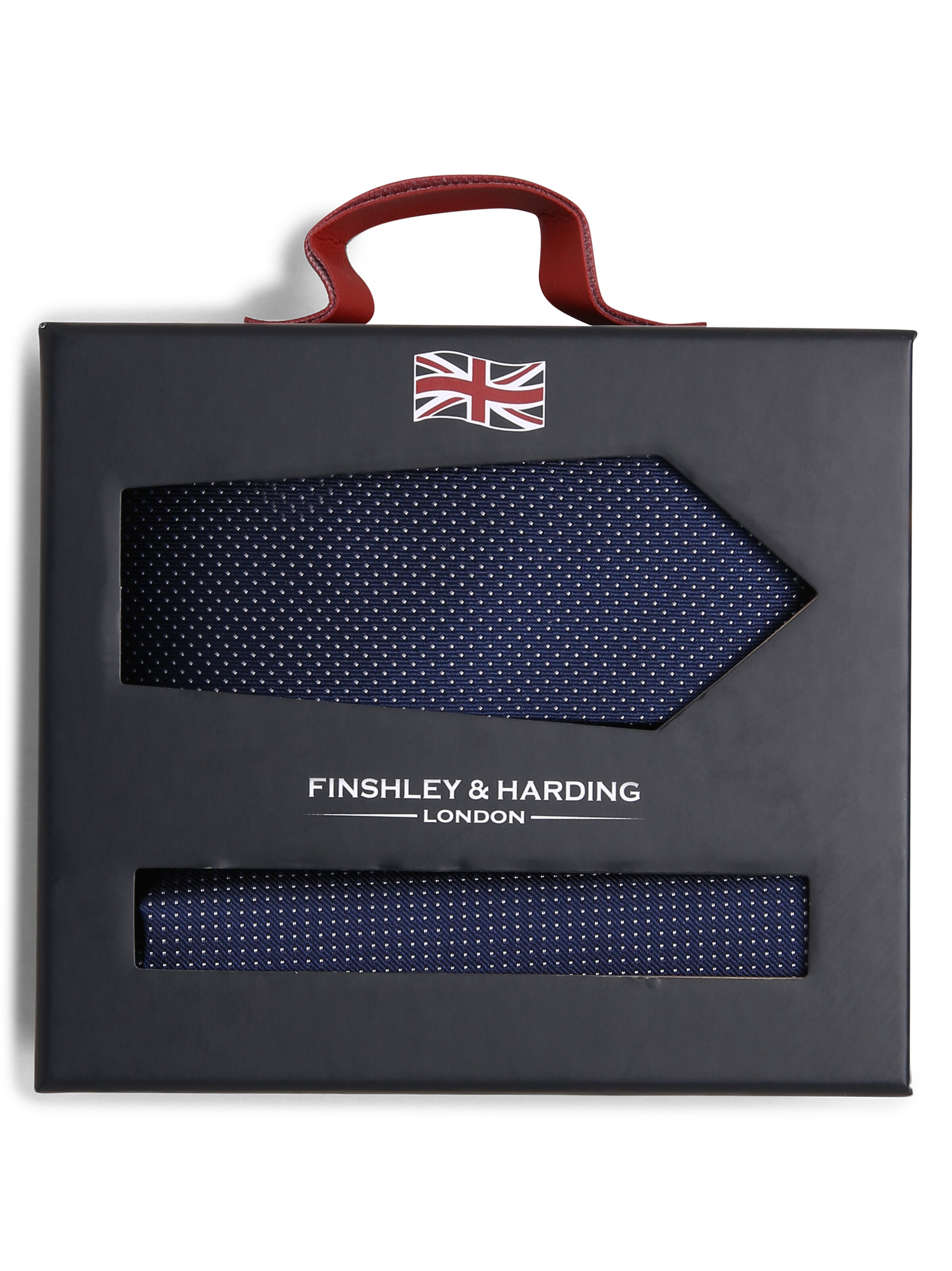 Finshley & Harding London Tie in Blue: front