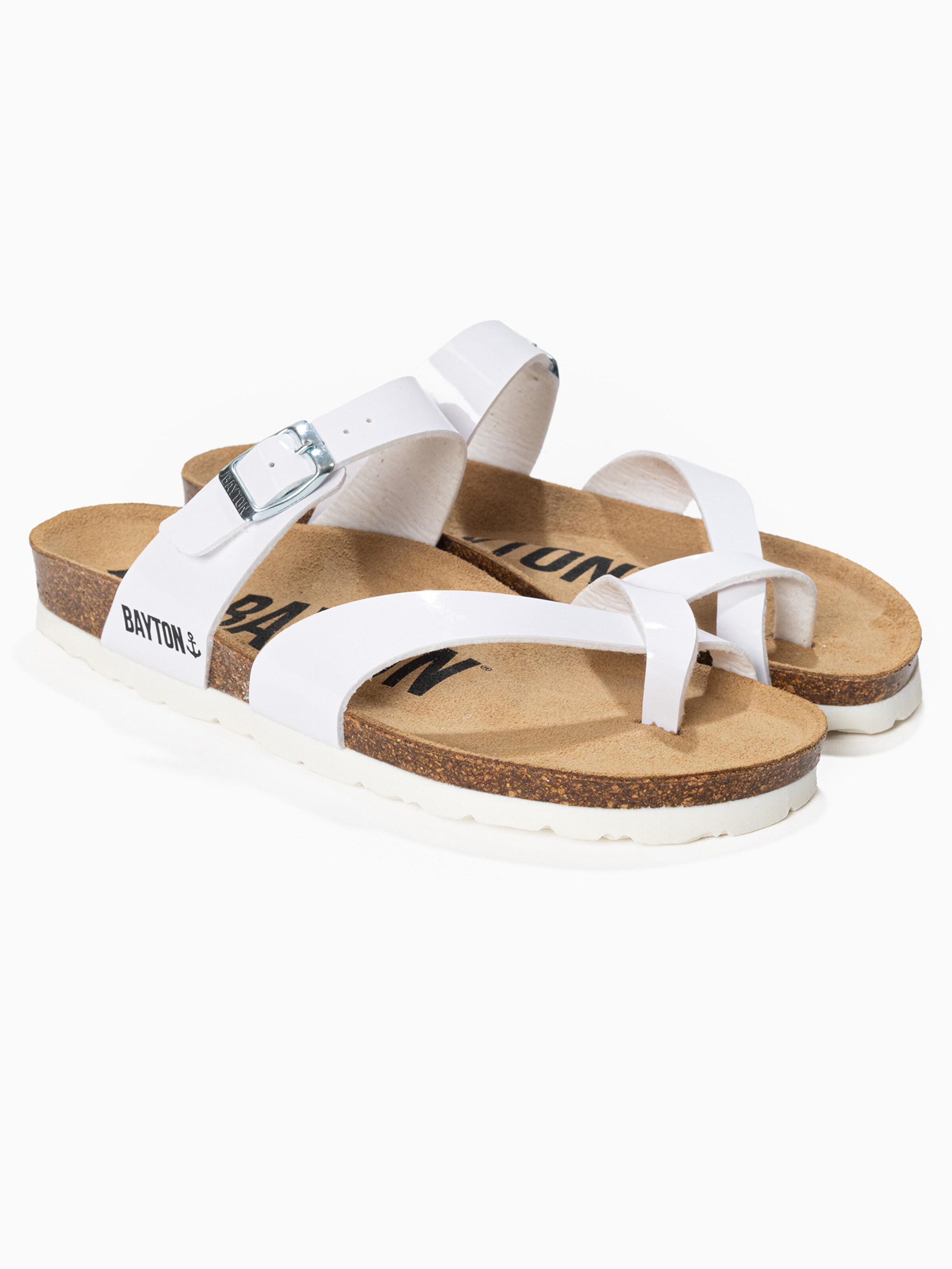 Bayton Pantoletter 'Diane' i hvid