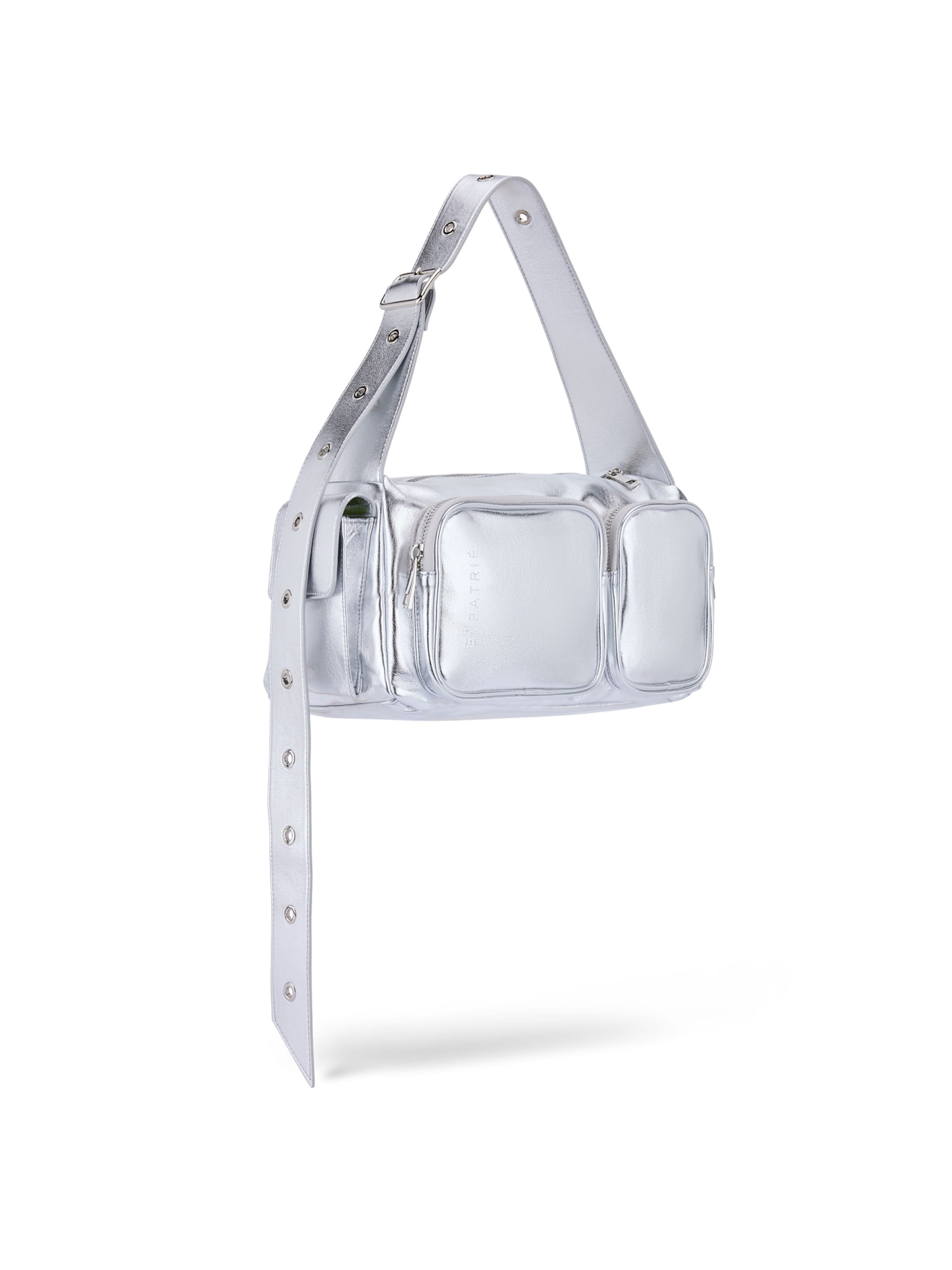 Borsa a spalla 'Stella' di Expatrié in argento