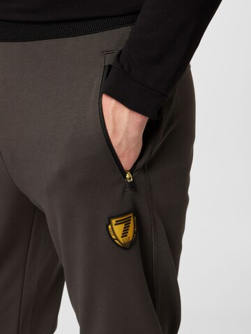 EA7 Emporio Armani Zúžený Sportovní kalhoty – šedá