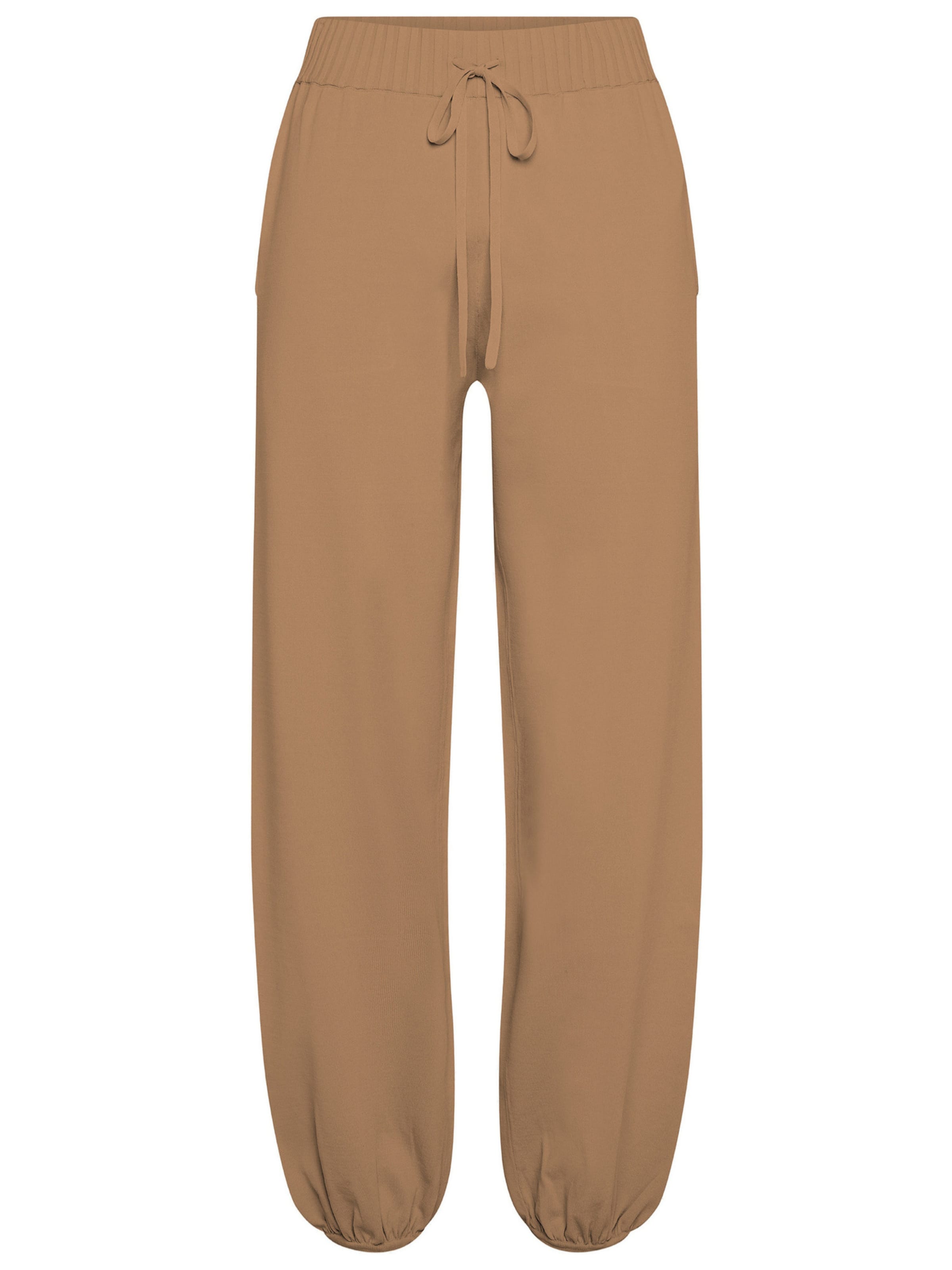 DEHA Tapered Sportbroek in Bruin: voorkant