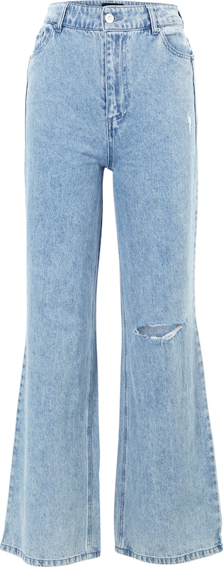 PIECES Wide Leg Jeans 'Elli' in Blau