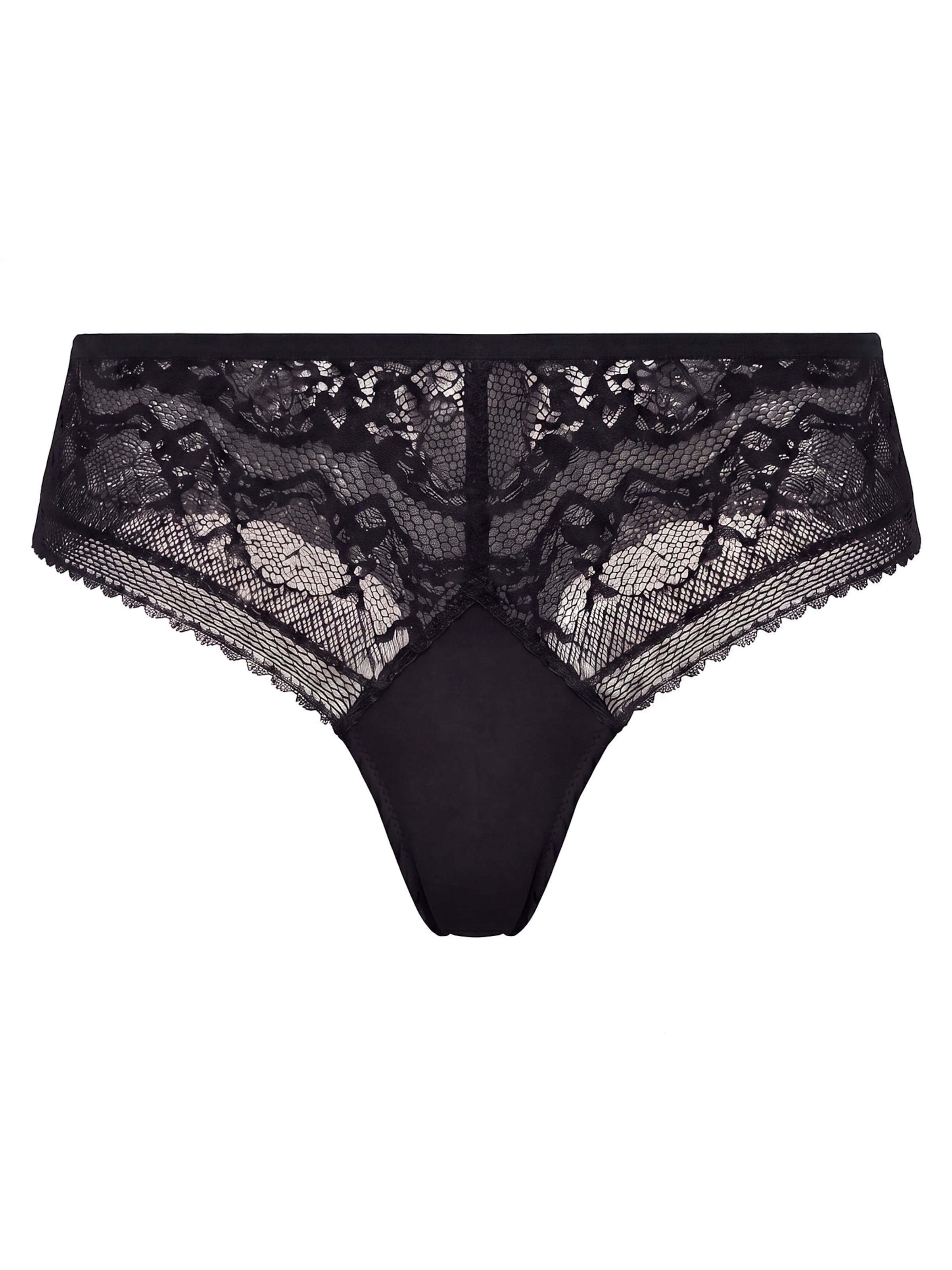 Calvin Klein String in Schwarz: Vorderseite
