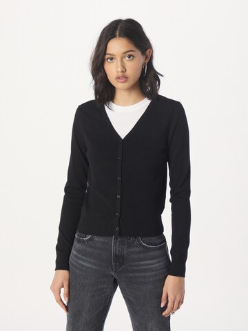 Hailys Strickjacke 'Ja44nina' in Schwarz: Vorderseite