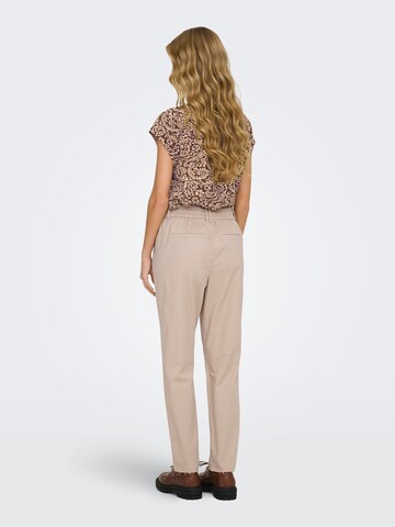 Coupe slim Pantalon à pince 'ONLPoptrash-Biana' ONLY en beige