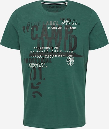 Maglietta 'Shipyard' di CAMP DAVID in verde: frontale