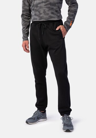 Stooker Men Tapered Hose in Schwarz: Vorderseite