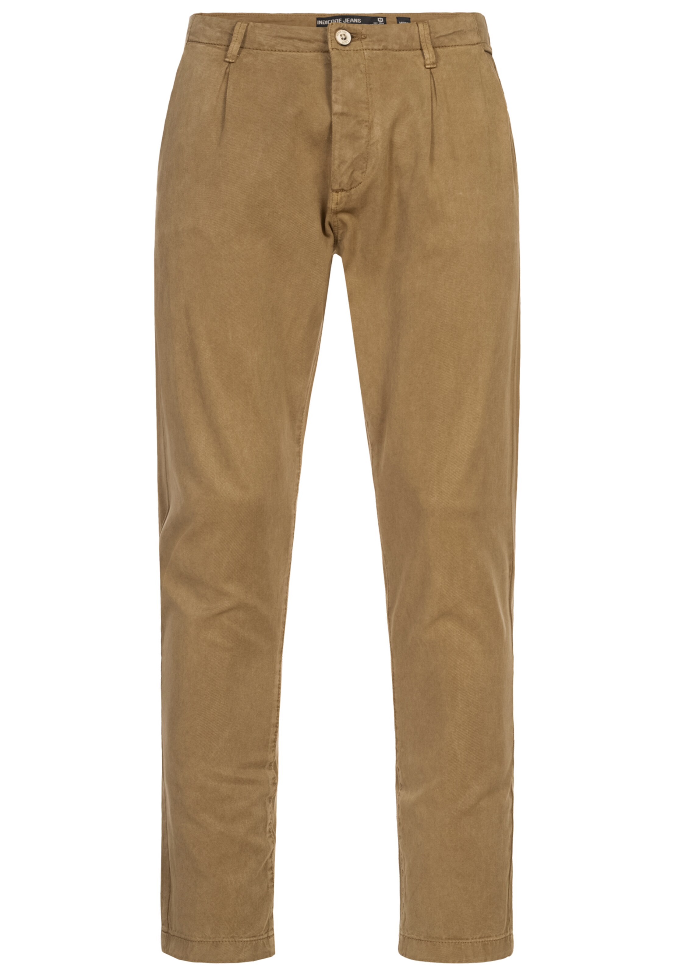 INDICODE JEANS Regular Chino ' Ville ' in Bruin: voorkant