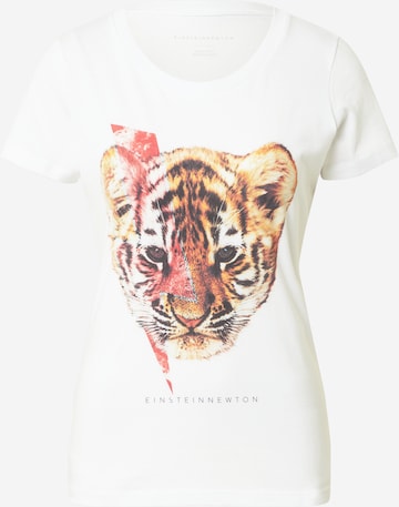 Tricou 'Tigerzzard' de la EINSTEIN & NEWTON pe alb: față
