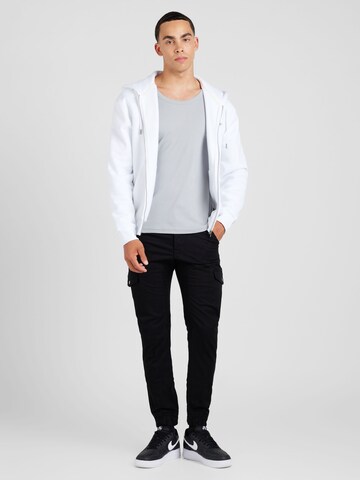 GUESS JEANS Sweatjacke 'American Tradition' in Weiß
