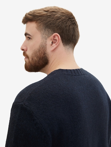 TOM TAILOR Men + Pullover in Blau