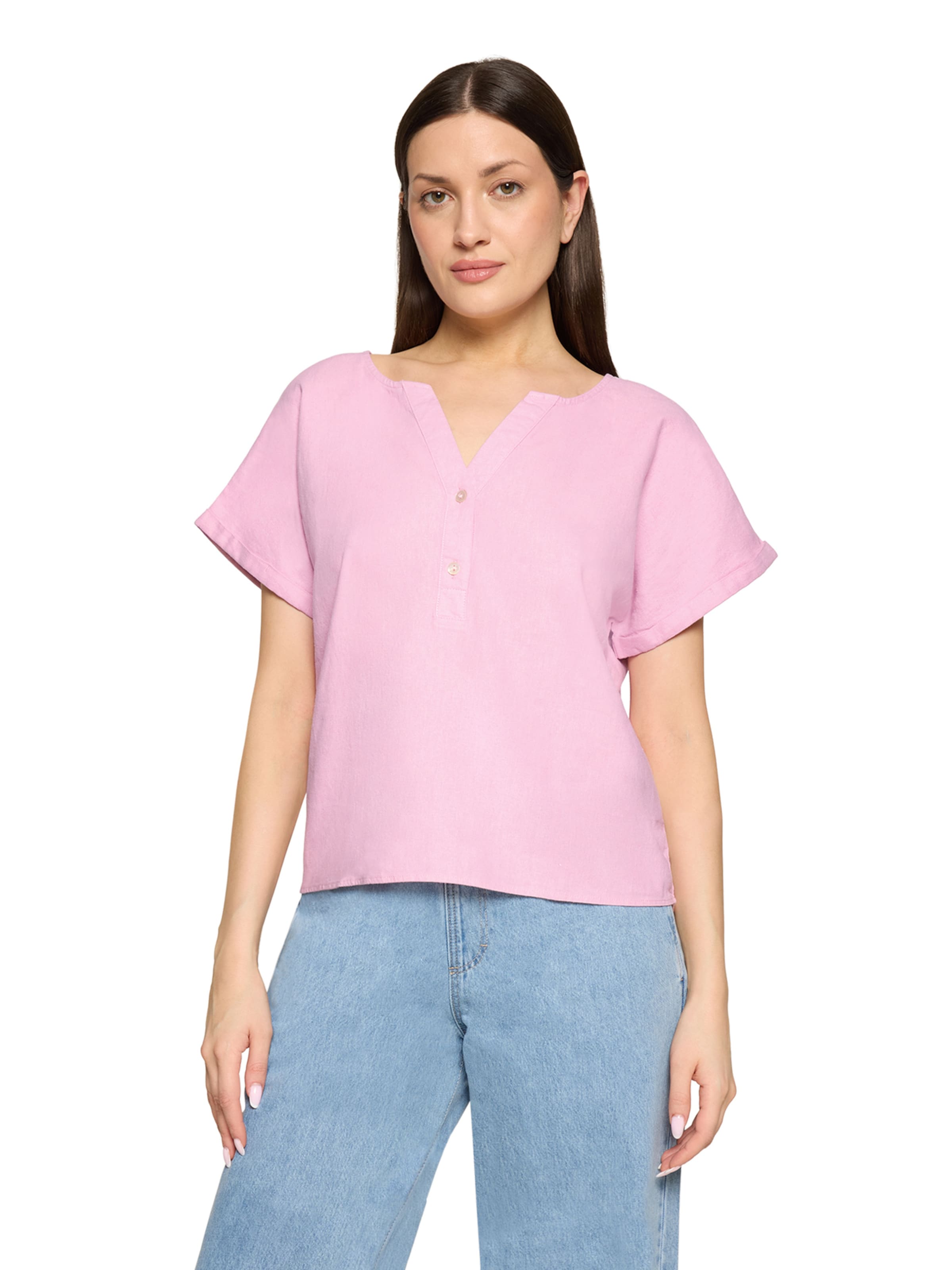 Cartoon Blouse in Roze: voorkant