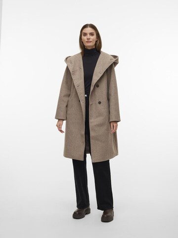 VERO MODA Between-Seasons Coat in Brown: front