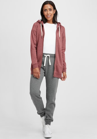 Oxmo Zip-Up Hoodie 'Vicky Straight-Zip' in Red