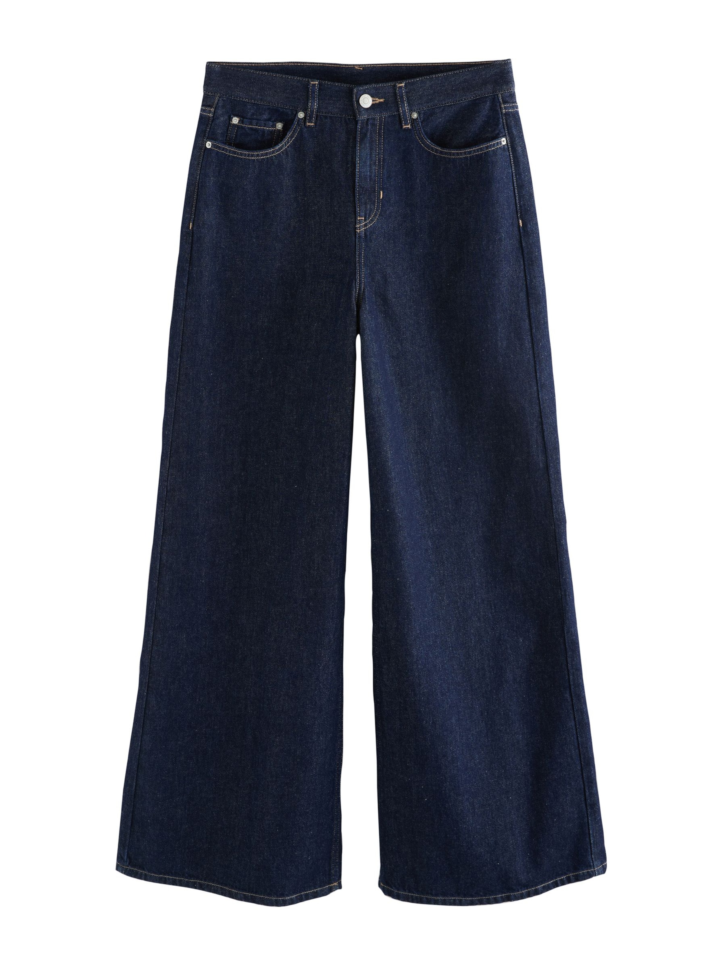 Wide leg Jeans de la Next pe albastru: față