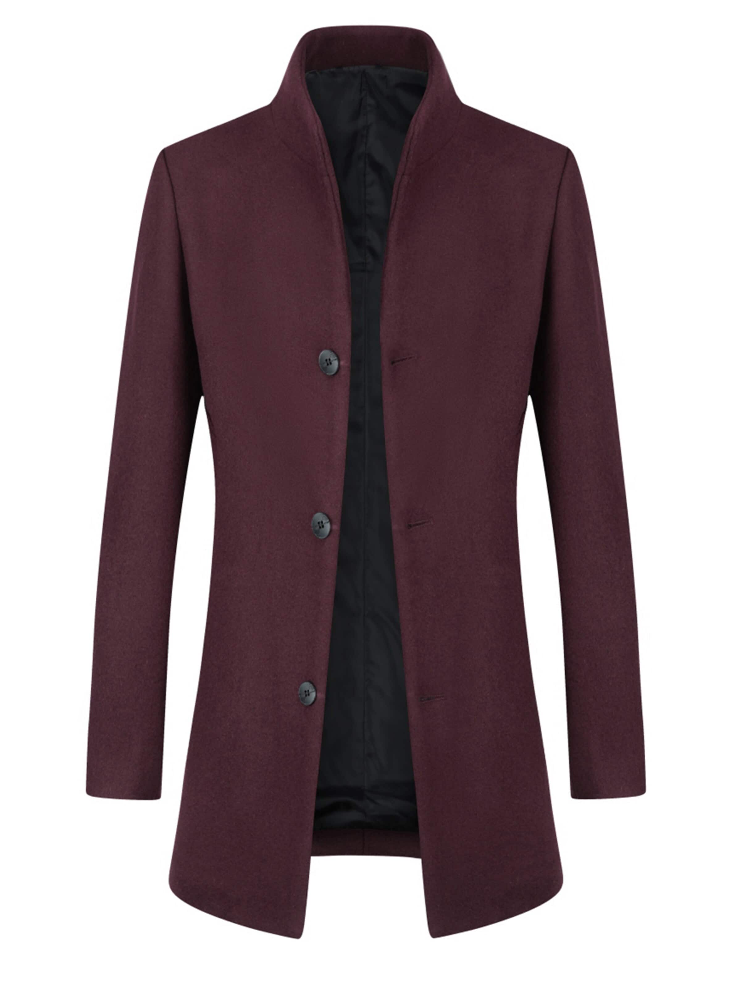 ALLTHEMEN Winter Coat 'Tuchfühlung' in Red: front