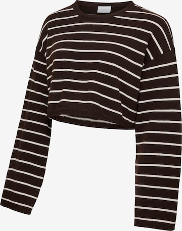 Pull-over 'MLRina' MAMALICIOUS en marron : devant