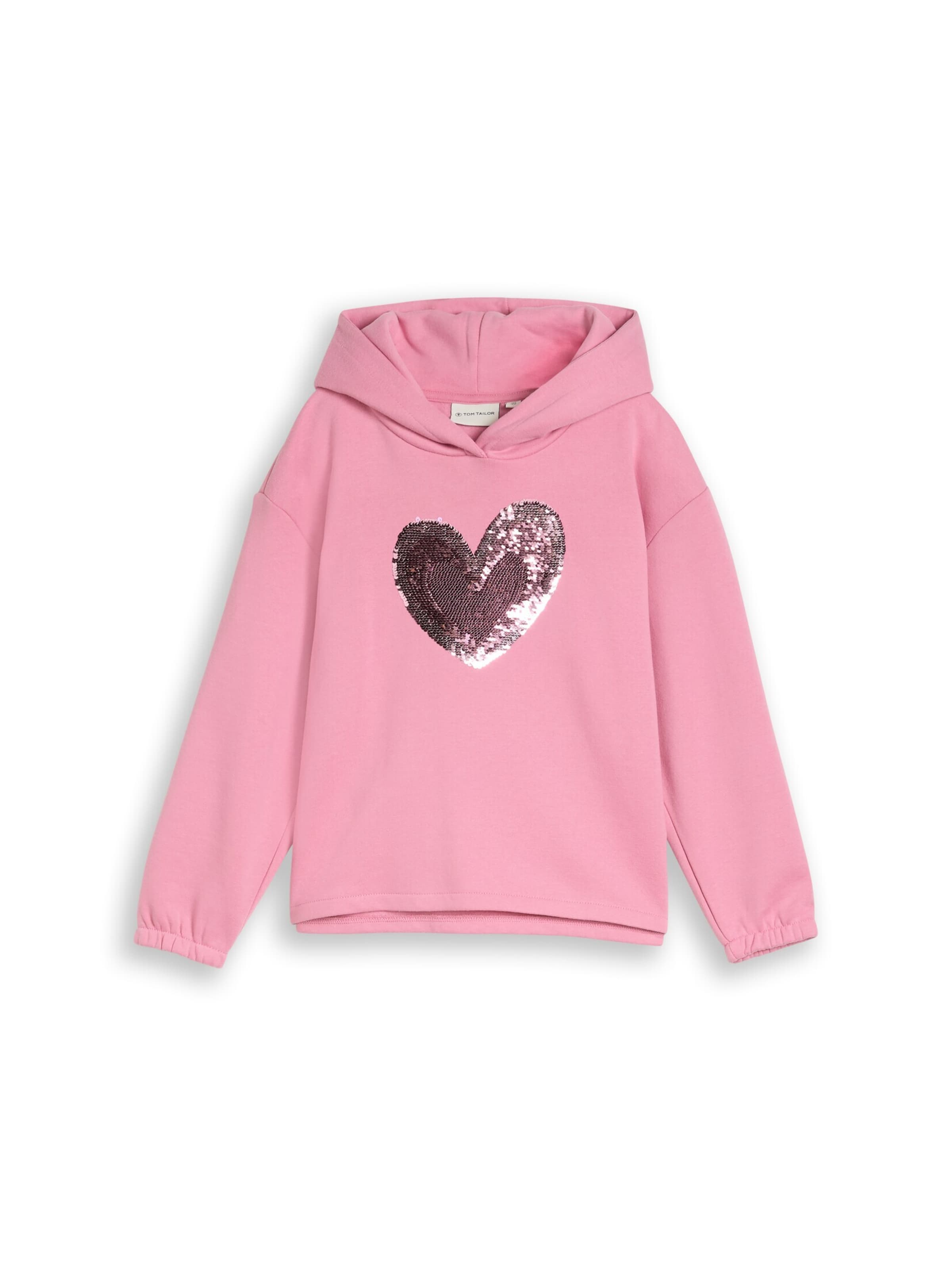 Sweat-shirt TOM TAILOR en rose : devant