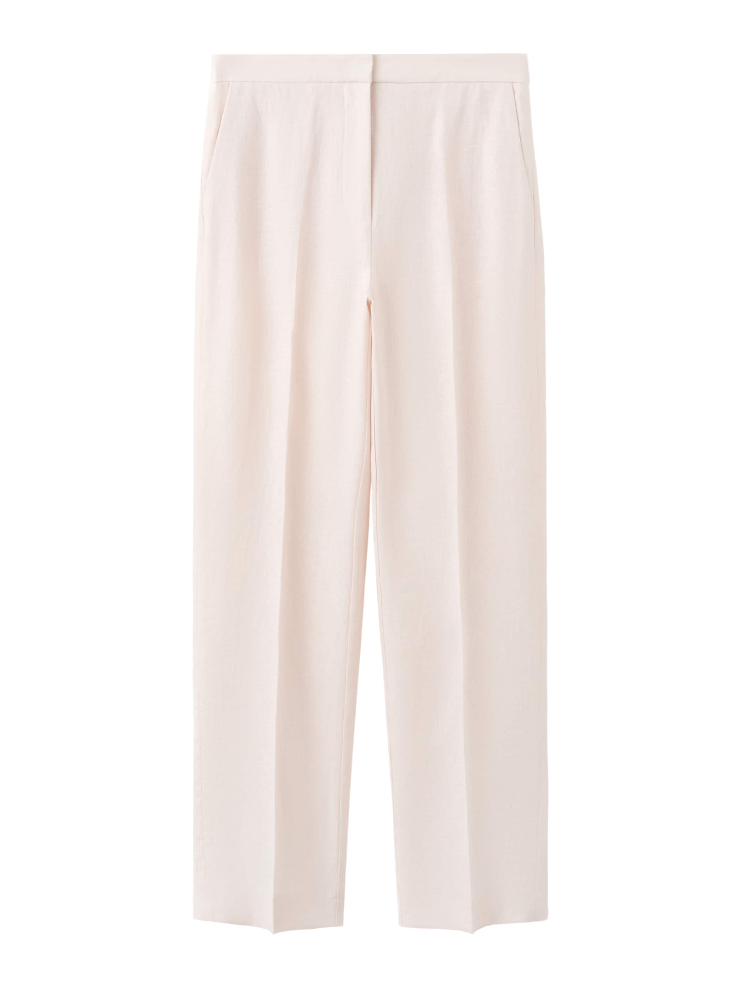 MANGO Wide Leg Hose 'Boreli' in Beige: Vorderseite