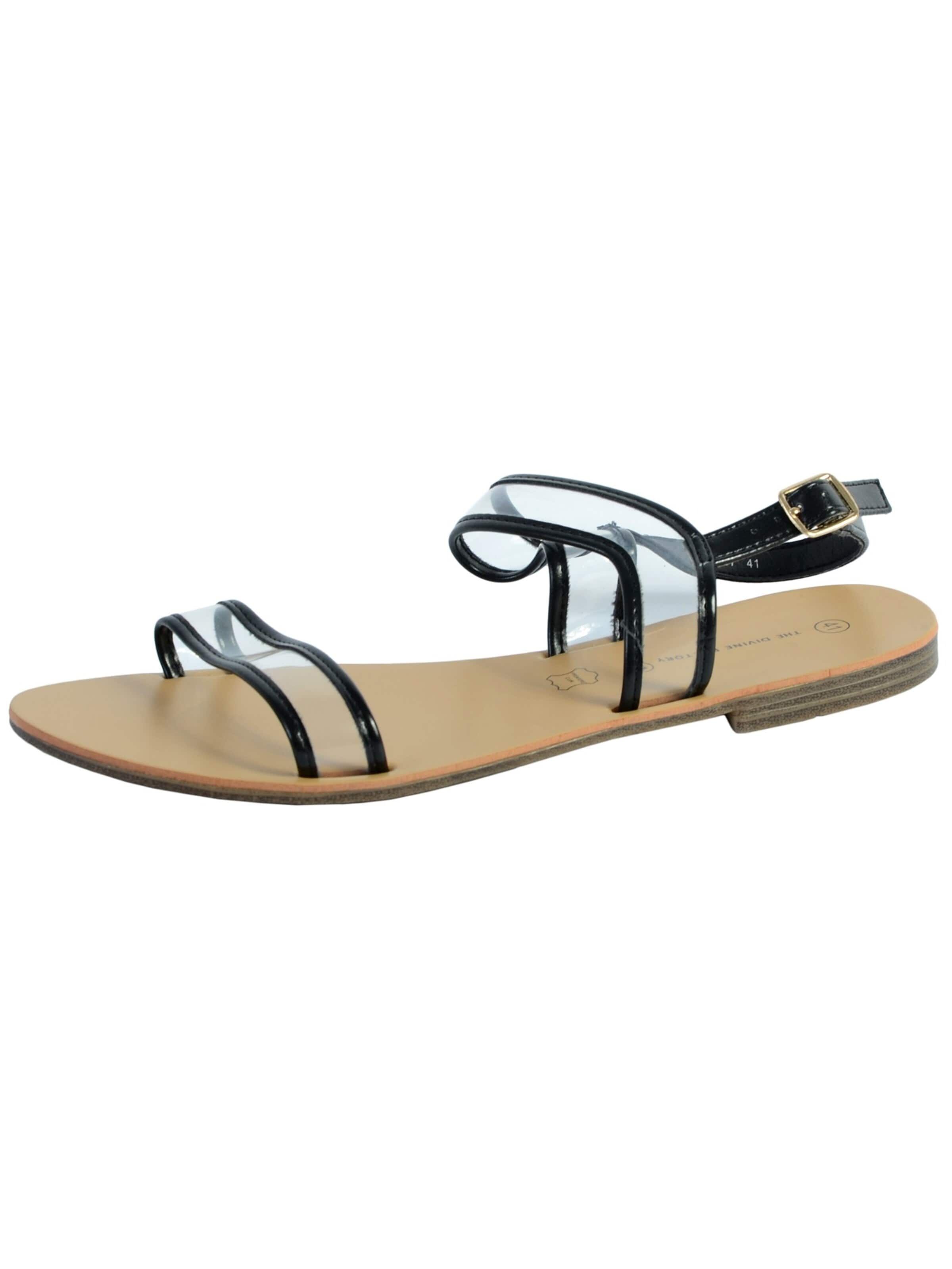 The Divine Factory Sandals in Beige: front