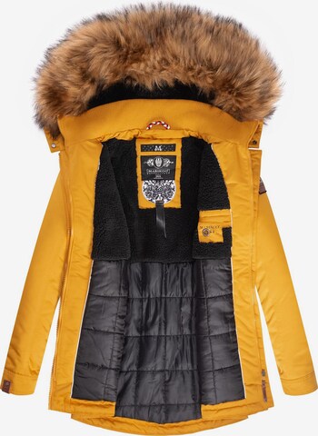 MARIKOO Winter coat 'Sanakoo' in Yellow