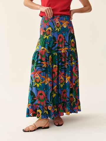 TATUUM Rok 'Efia' in Blauw: voorkant