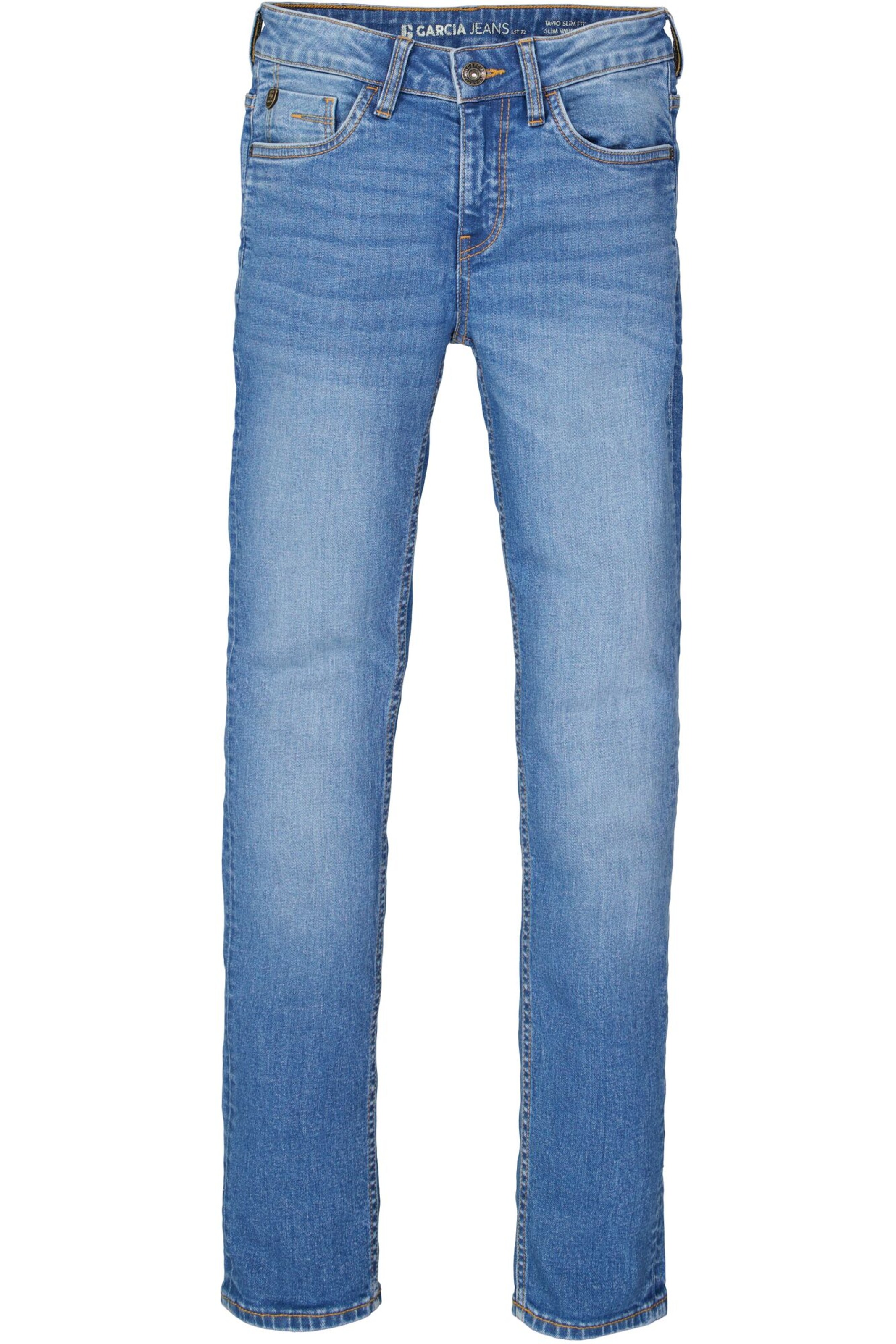 GARCIA Slimfit Jeans in Blau: Vorderseite