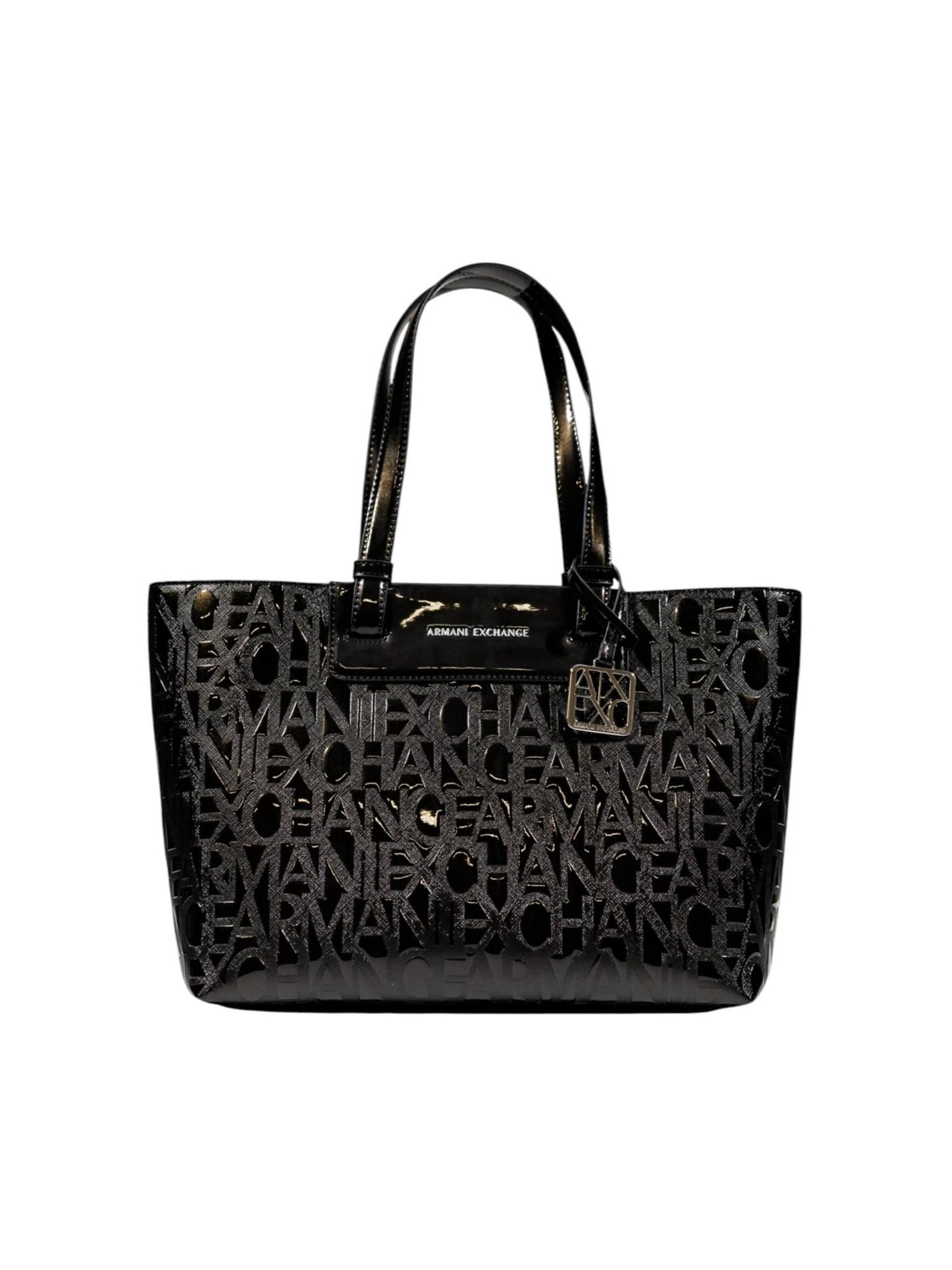 ARMANI EXCHANGE - Bolso de hombro 'SHOPPING BAG XW001481 AF17290' en negro: frente