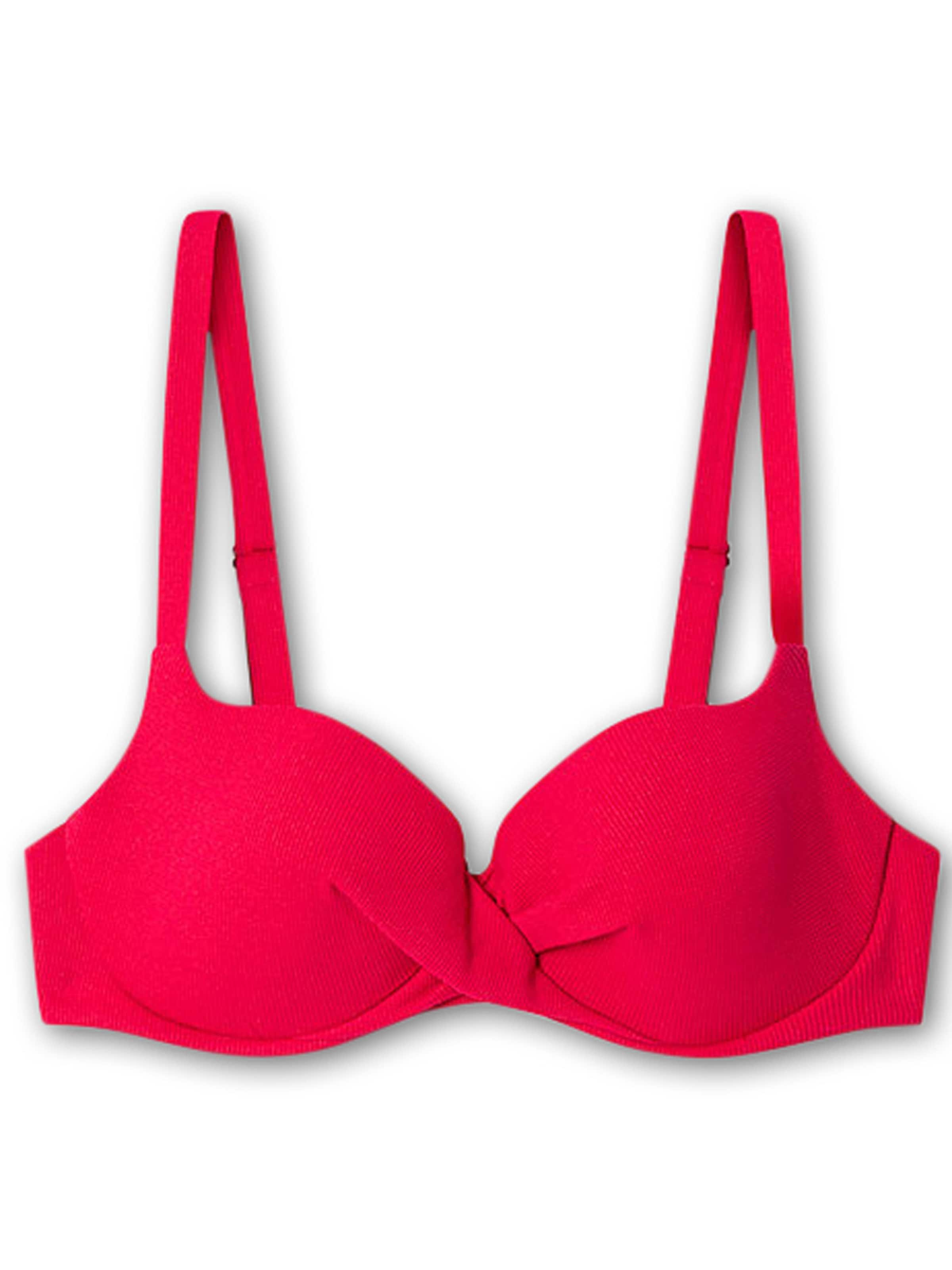 Gisela Балконет Верх бикини в Красный: спереди