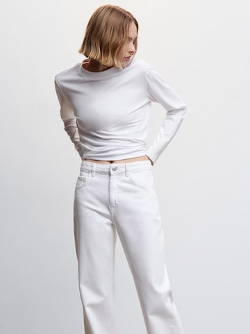 MANGO Wide Leg Jeans 'Danila' i hvid